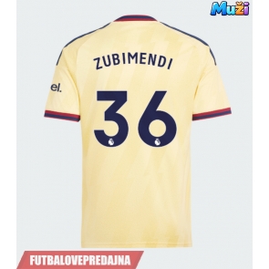 Lacne Muži Futbalové dres Arsenal Martin Zubimendi #36 2026-27 Krátky Rukáv - Tretina